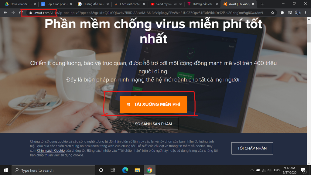 Hướng dẫn tải cài đặt phần mềm Virus Avast Free Antivirus